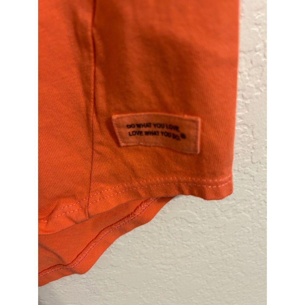 Life Is Good Womens Crusher Tank Top Orange Paw Print Heart Love Graphic Medium - Picture 4 of 7